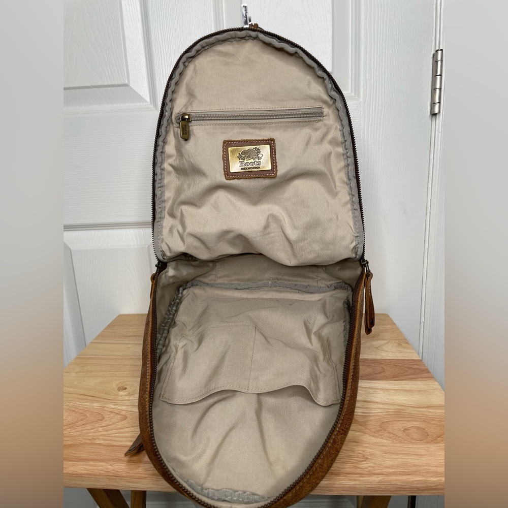 Genuine Leather Roots Backpack - Picture 10 of 11
